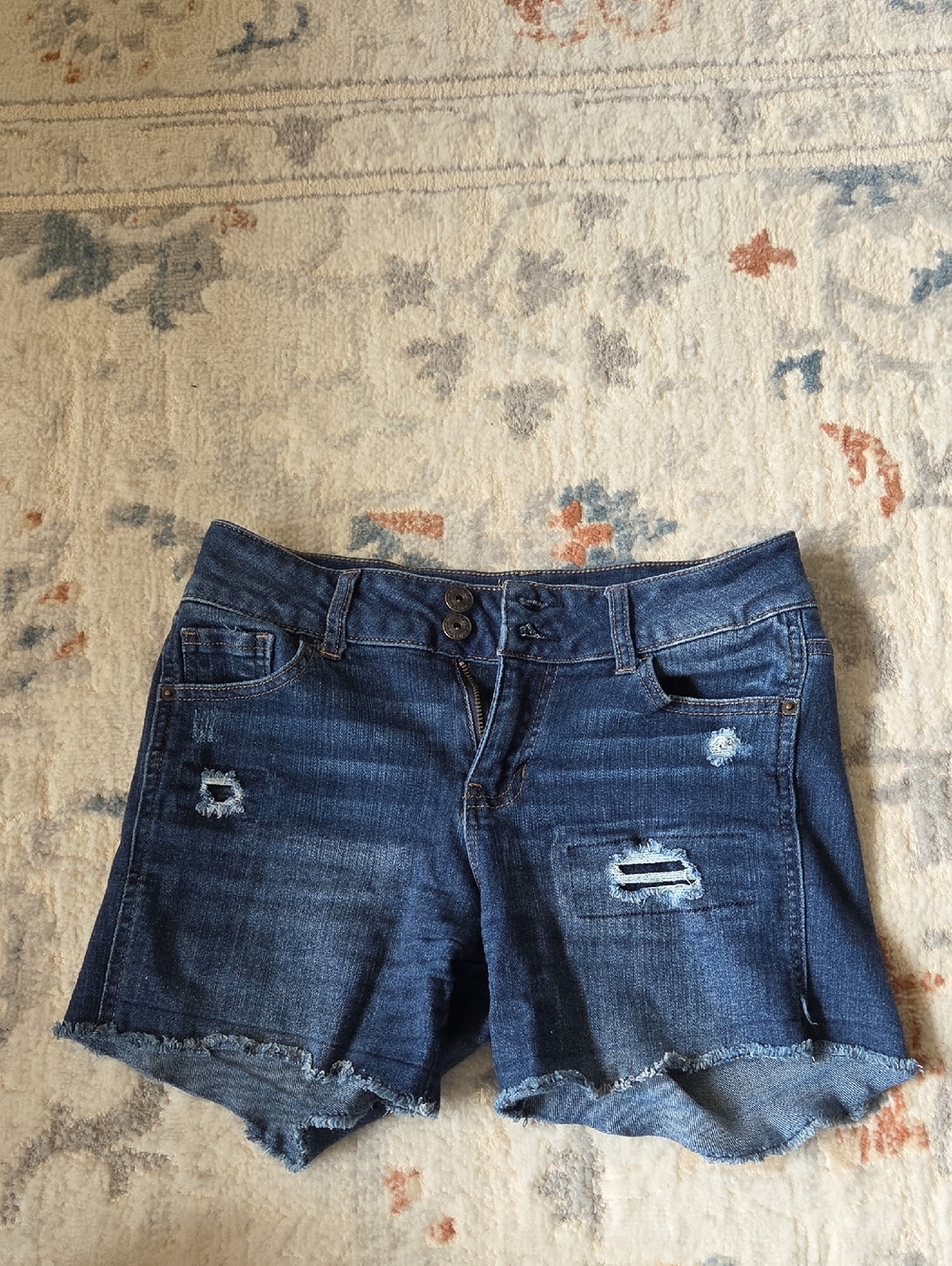 Vanilla Star Dark Blue Jean Shorts